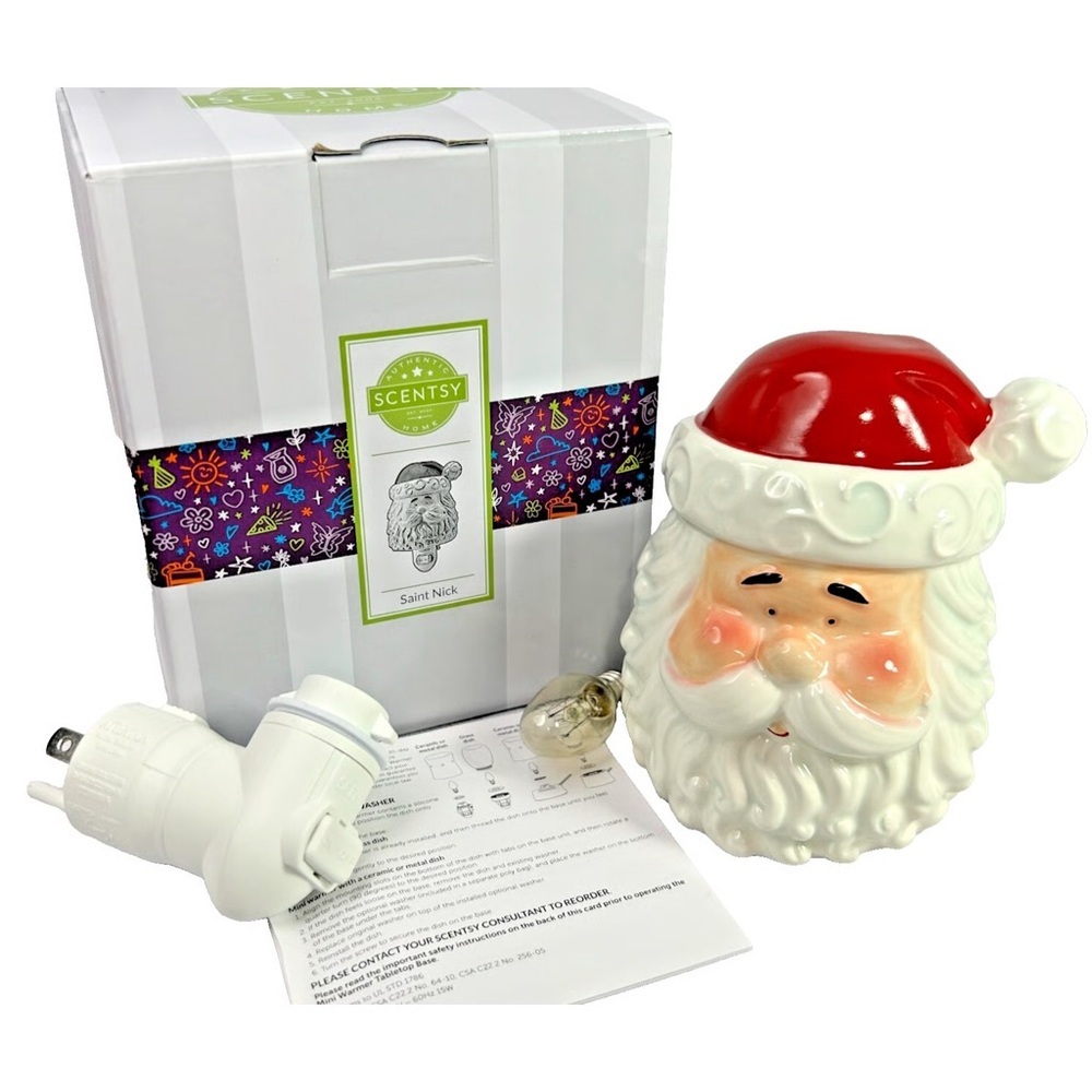 Scentsy St. Nick Plug-In Wax Warmer – Santa Claus (NIB)